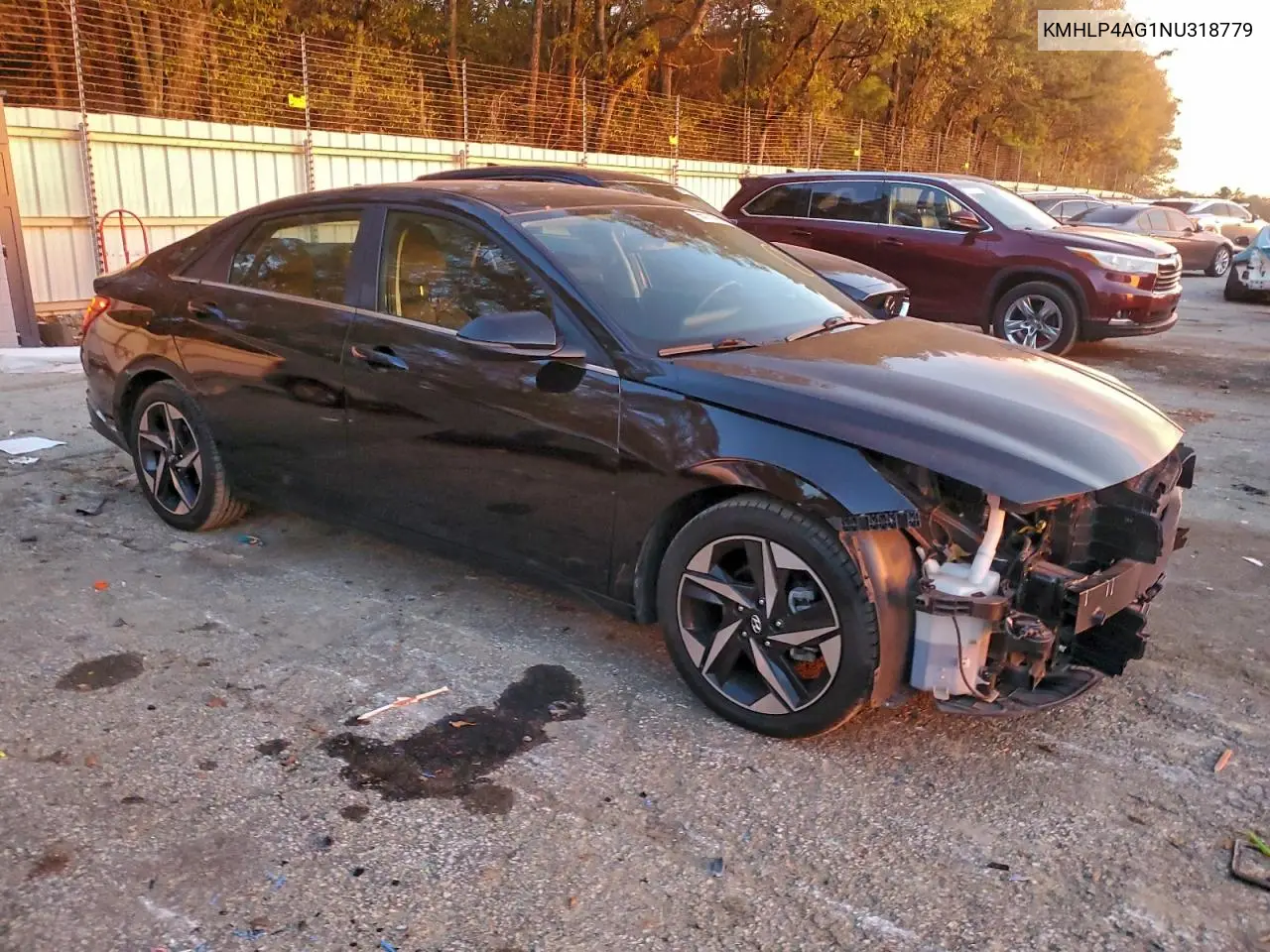 KMHLP4AG1NU318779 2022 Hyundai Elantra Limited