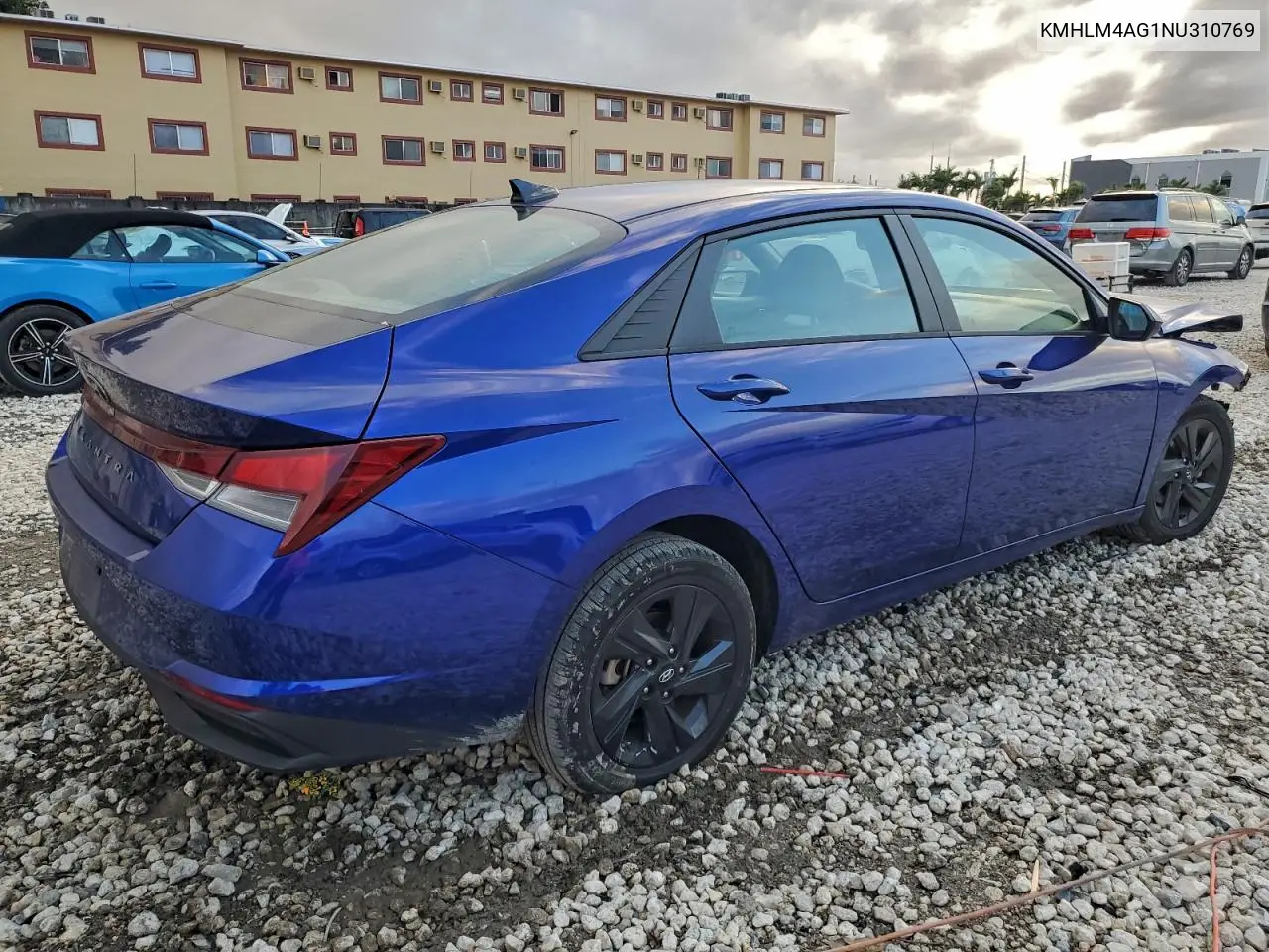KMHLM4AG1NU310769 2022 Hyundai Elantra Sel