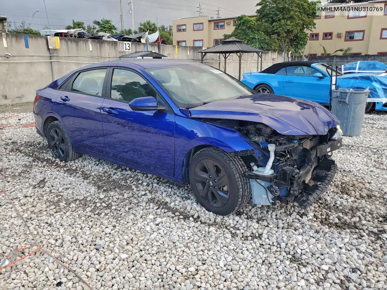 KMHLM4AG1NU310769 2022 Hyundai Elantra Sel