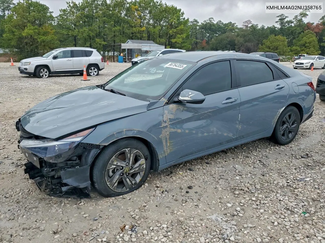 KMHLM4AG2NU358765 2022 Hyundai Elantra Sel