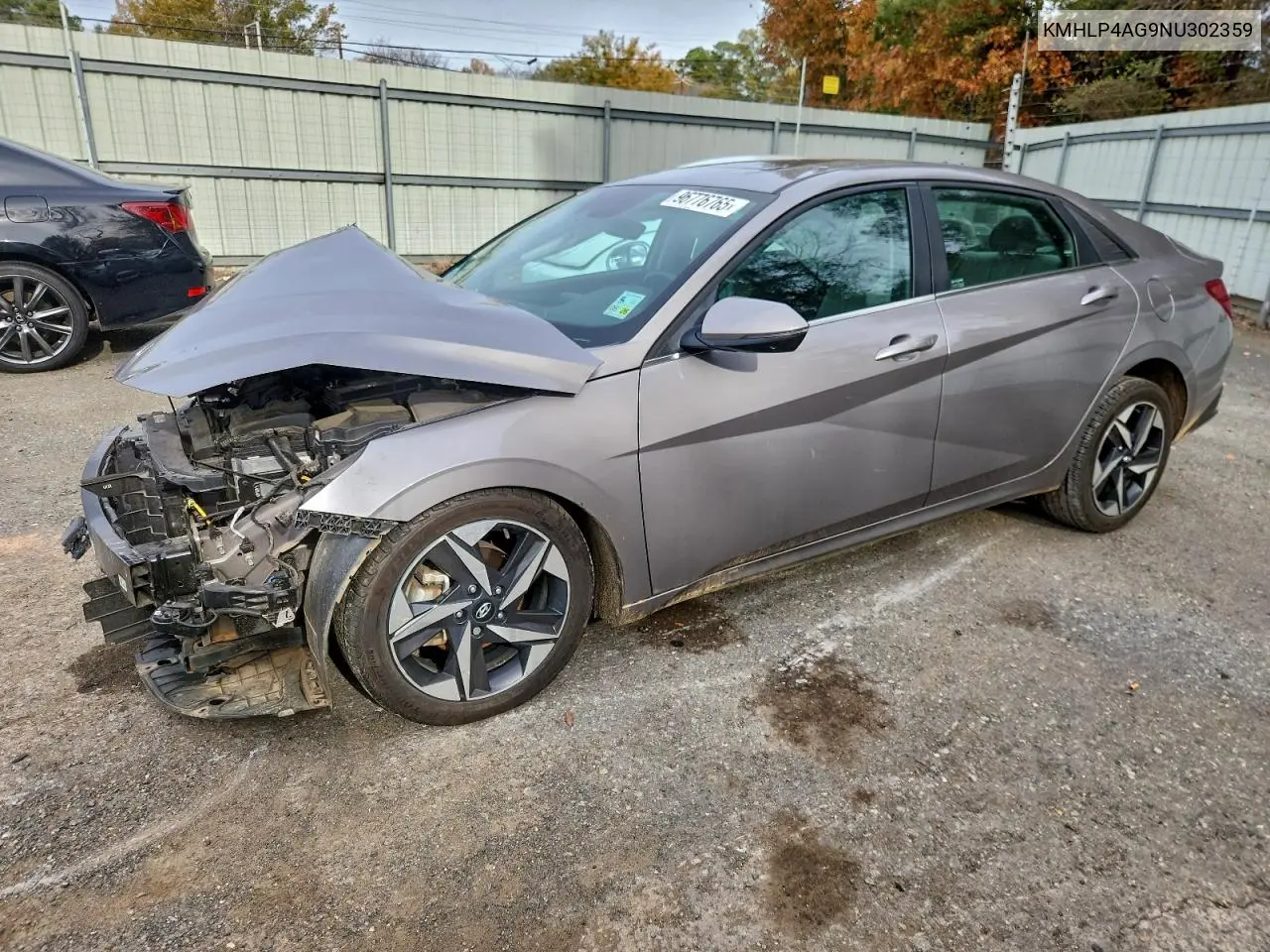 KMHLP4AG9NU302359 2022 Hyundai Elantra Limited