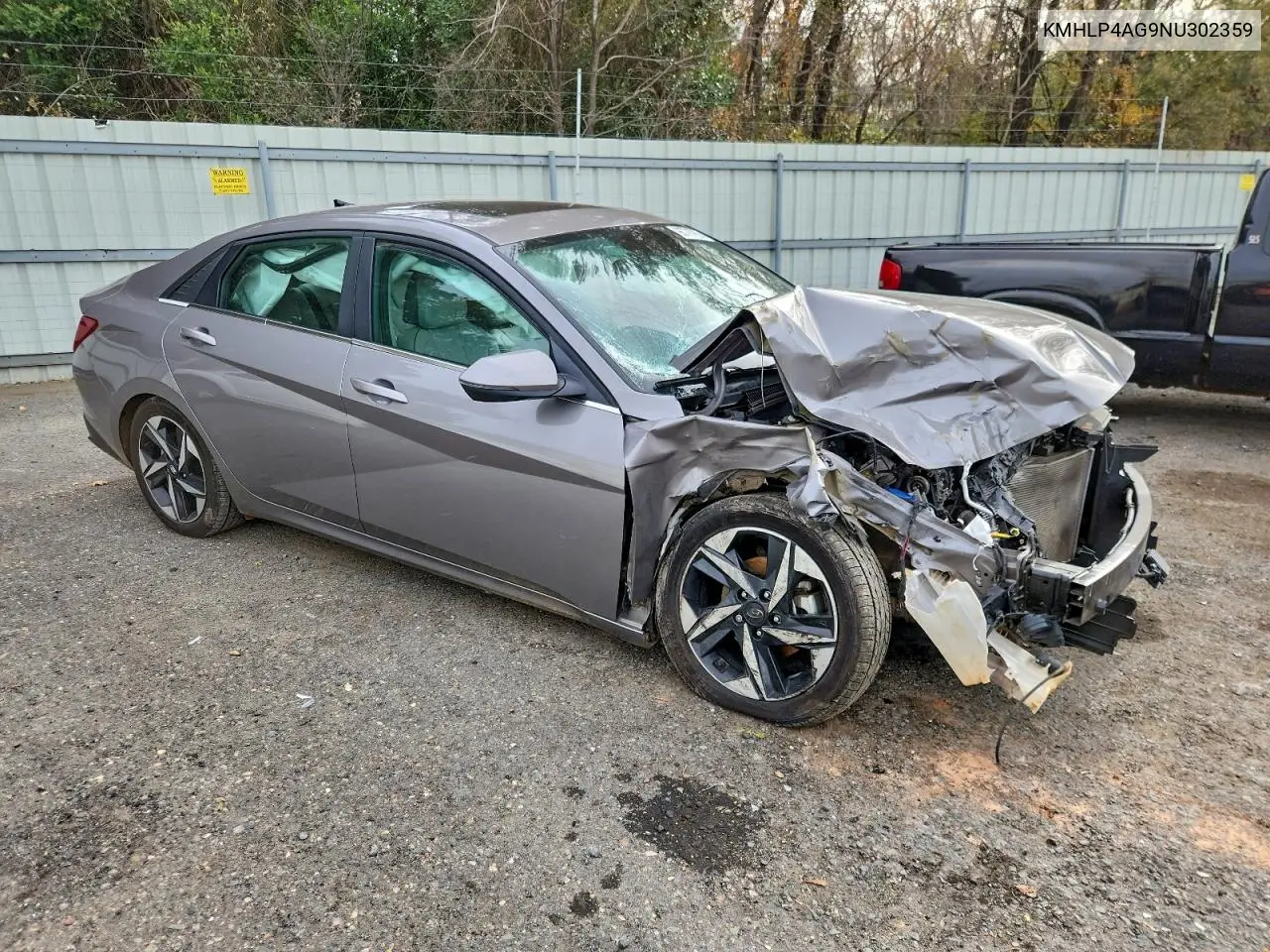 KMHLP4AG9NU302359 2022 Hyundai Elantra Limited