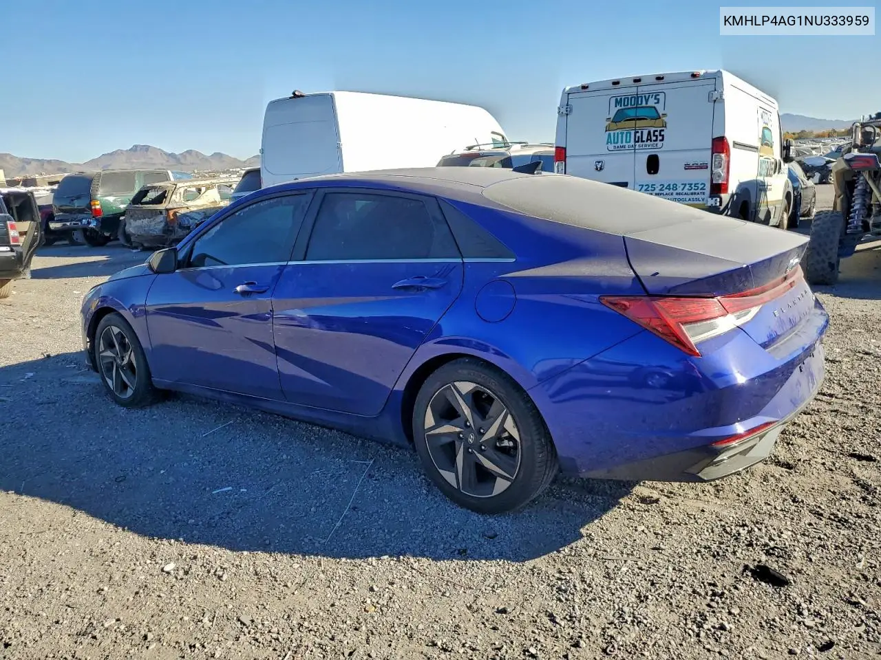KMHLP4AG1NU333959 2022 Hyundai Elantra Limited