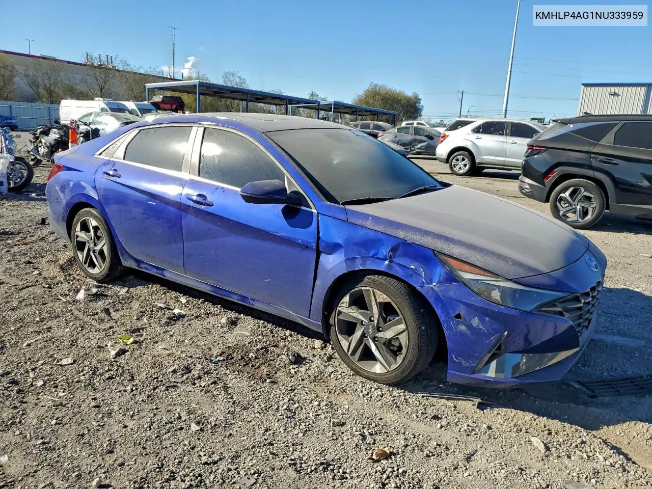 KMHLP4AG1NU333959 2022 Hyundai Elantra Limited