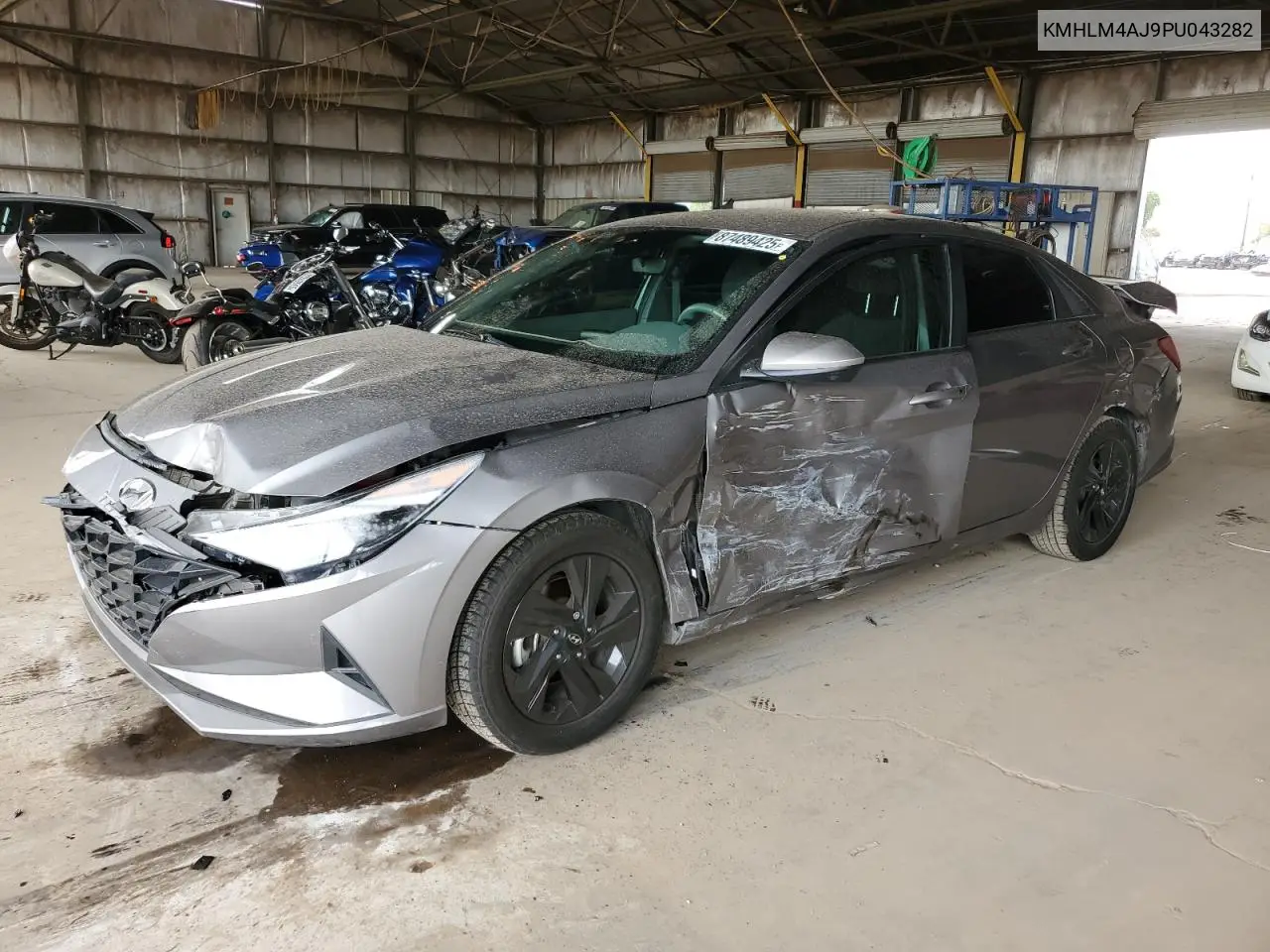 KMHLM4AJ9PU043282 2023 Hyundai Elantra Blue