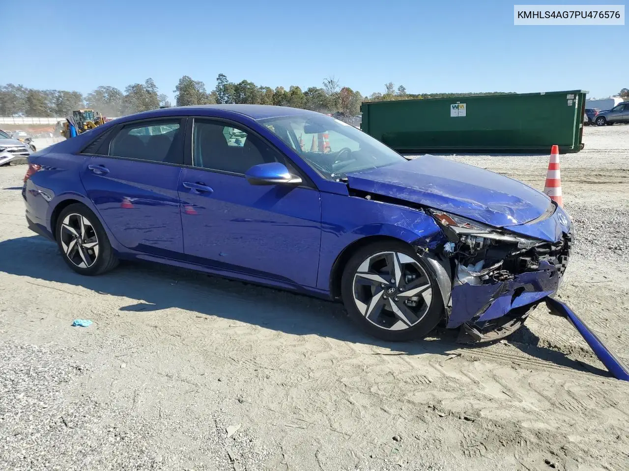 KMHLS4AG7PU476576 2023 Hyundai Elantra Sel