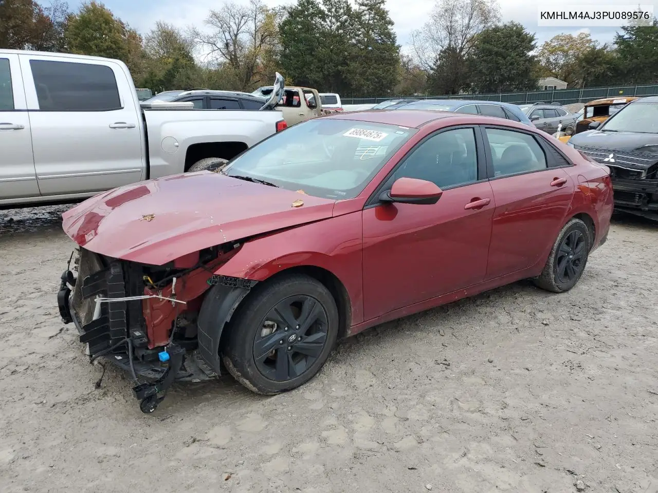 KMHLM4AJ3PU089576 2023 Hyundai Elantra Blue