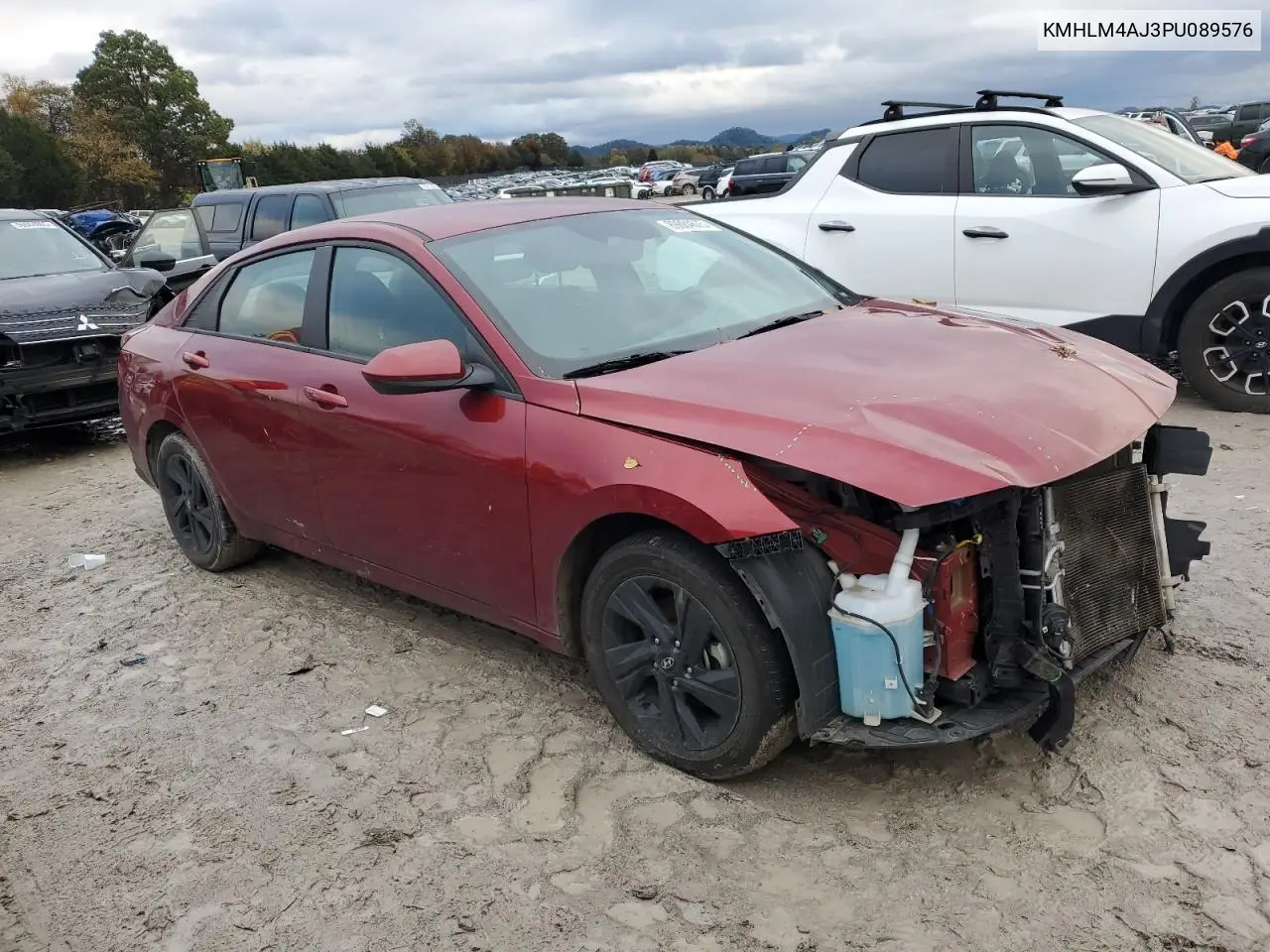 KMHLM4AJ3PU089576 2023 Hyundai Elantra Blue
