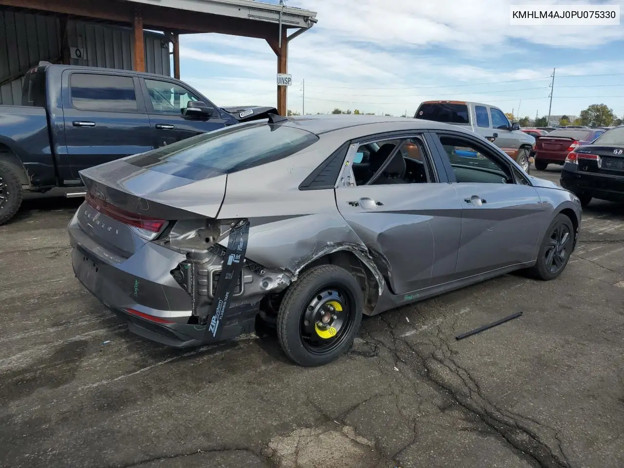 KMHLM4AJ0PU075330 2023 Hyundai Elantra Blue
