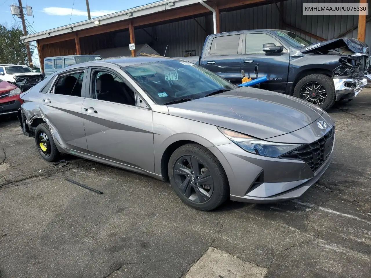 KMHLM4AJ0PU075330 2023 Hyundai Elantra Blue