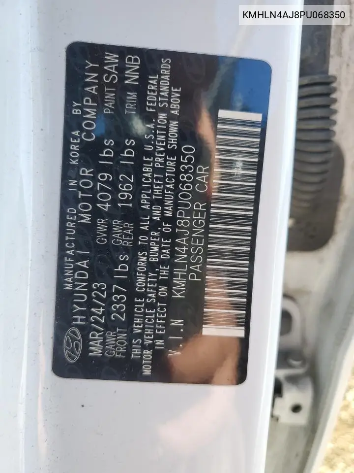 KMHLN4AJ8PU068350 2023 Hyundai Elantra Limited