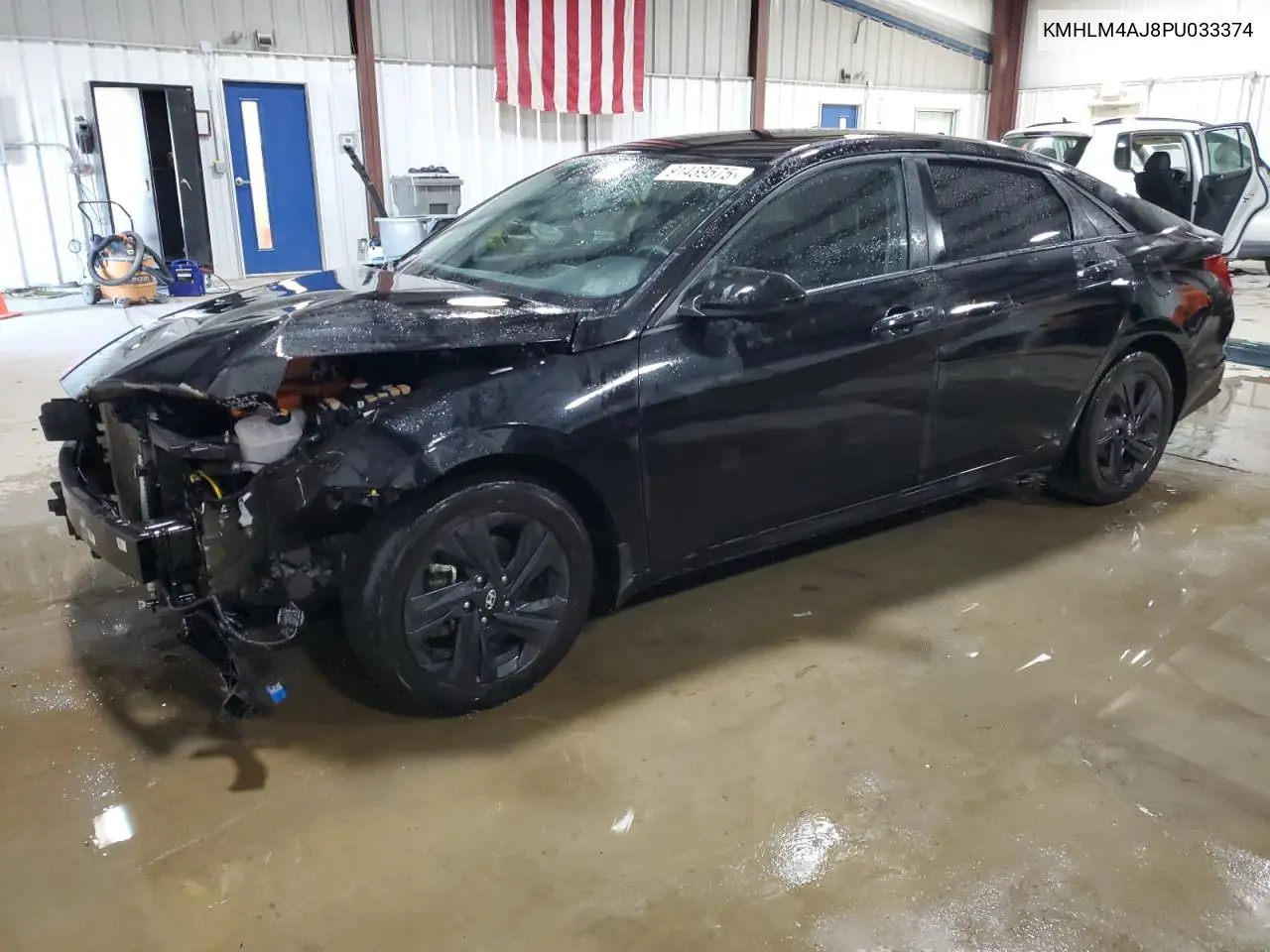 KMHLM4AJ8PU033374 2023 Hyundai Elantra Blue