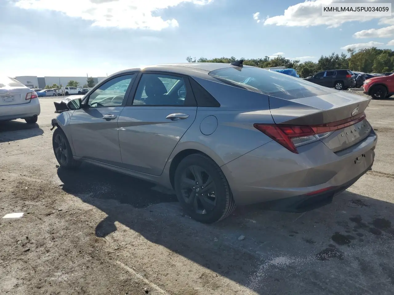 KMHLM4AJ5PU034059 2023 Hyundai Elantra Blue