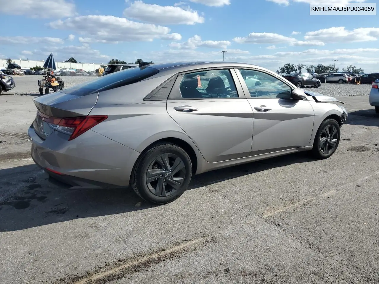KMHLM4AJ5PU034059 2023 Hyundai Elantra Blue