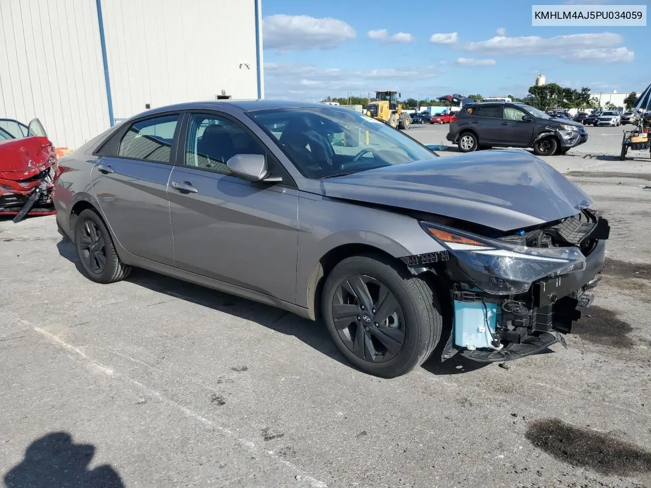 KMHLM4AJ5PU034059 2023 Hyundai Elantra Blue