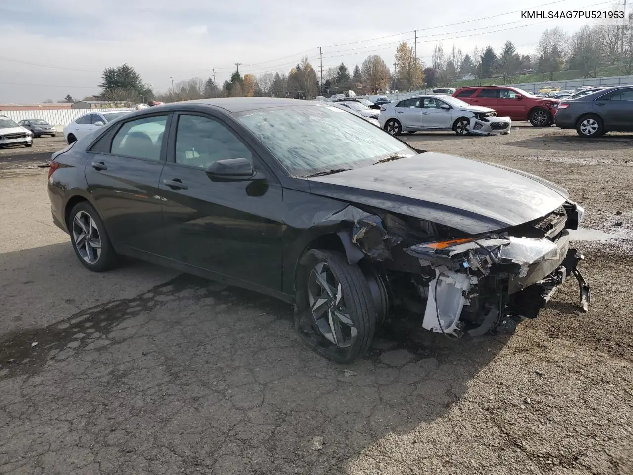 KMHLS4AG7PU521953 2023 Hyundai Elantra Sel