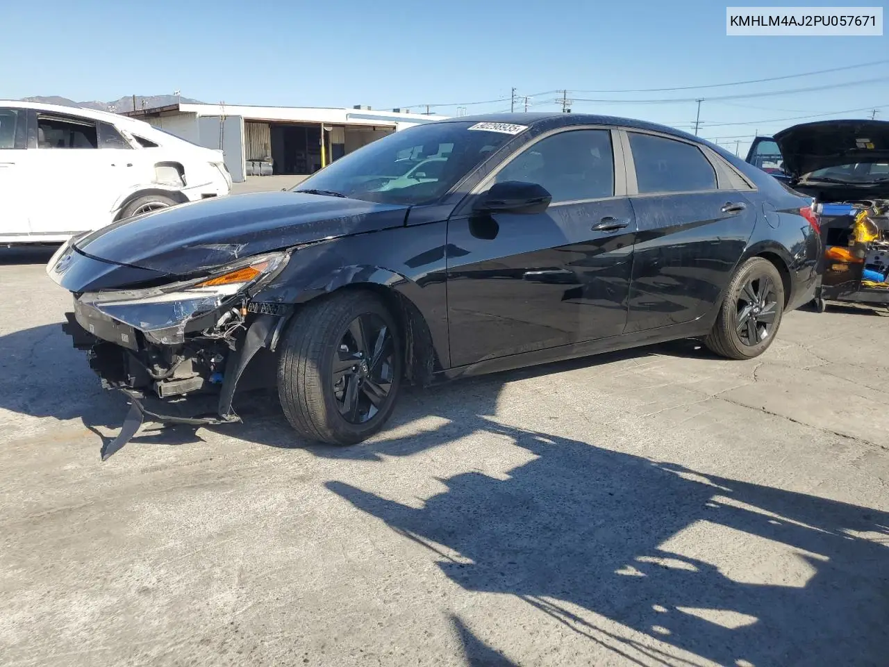 KMHLM4AJ2PU057671 2023 Hyundai Elantra Blue