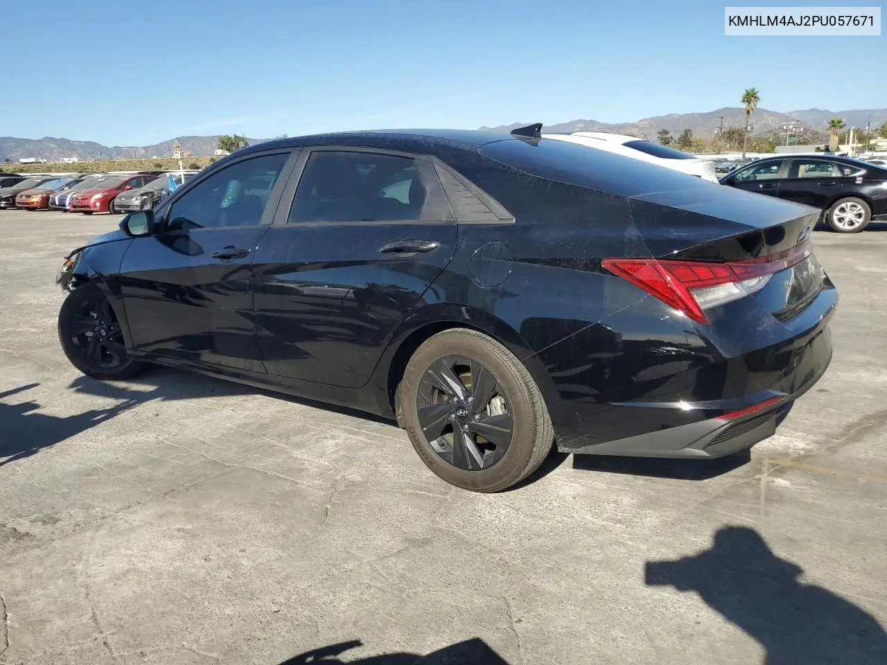 KMHLM4AJ2PU057671 2023 Hyundai Elantra Blue