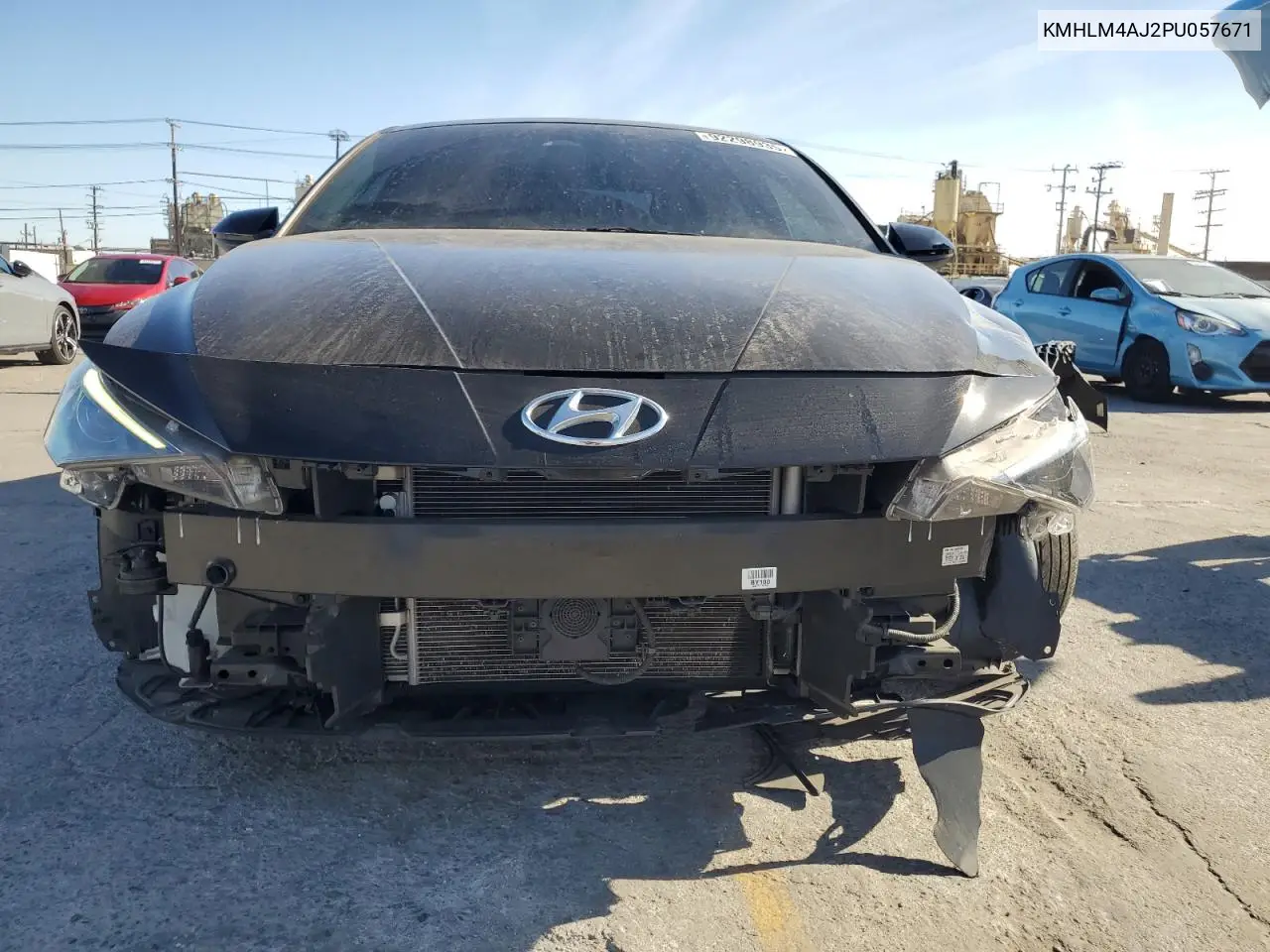 KMHLM4AJ2PU057671 2023 Hyundai Elantra Blue
