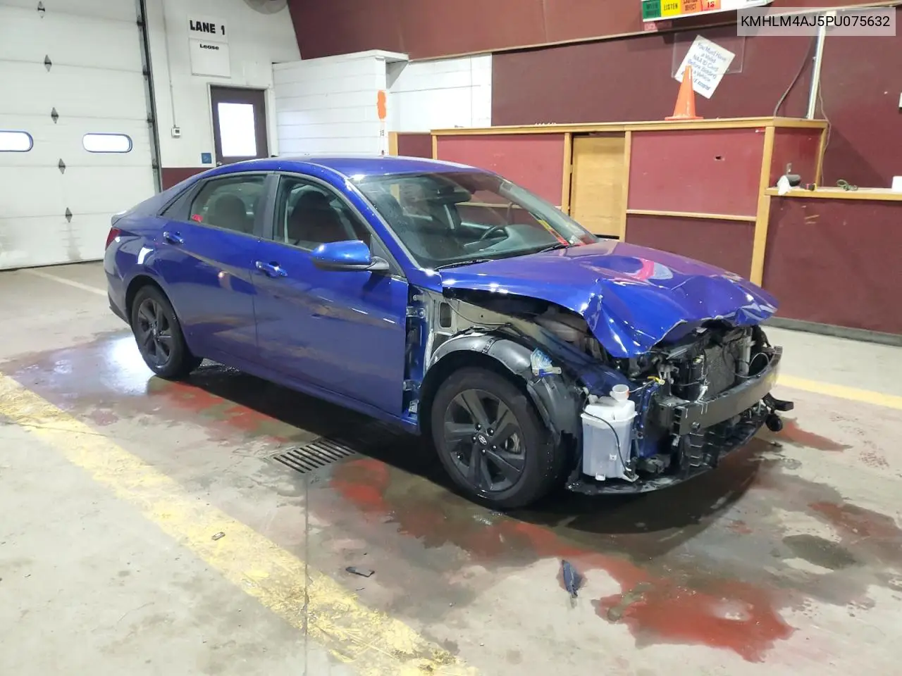 KMHLM4AJ5PU075632 2023 Hyundai Elantra Blue