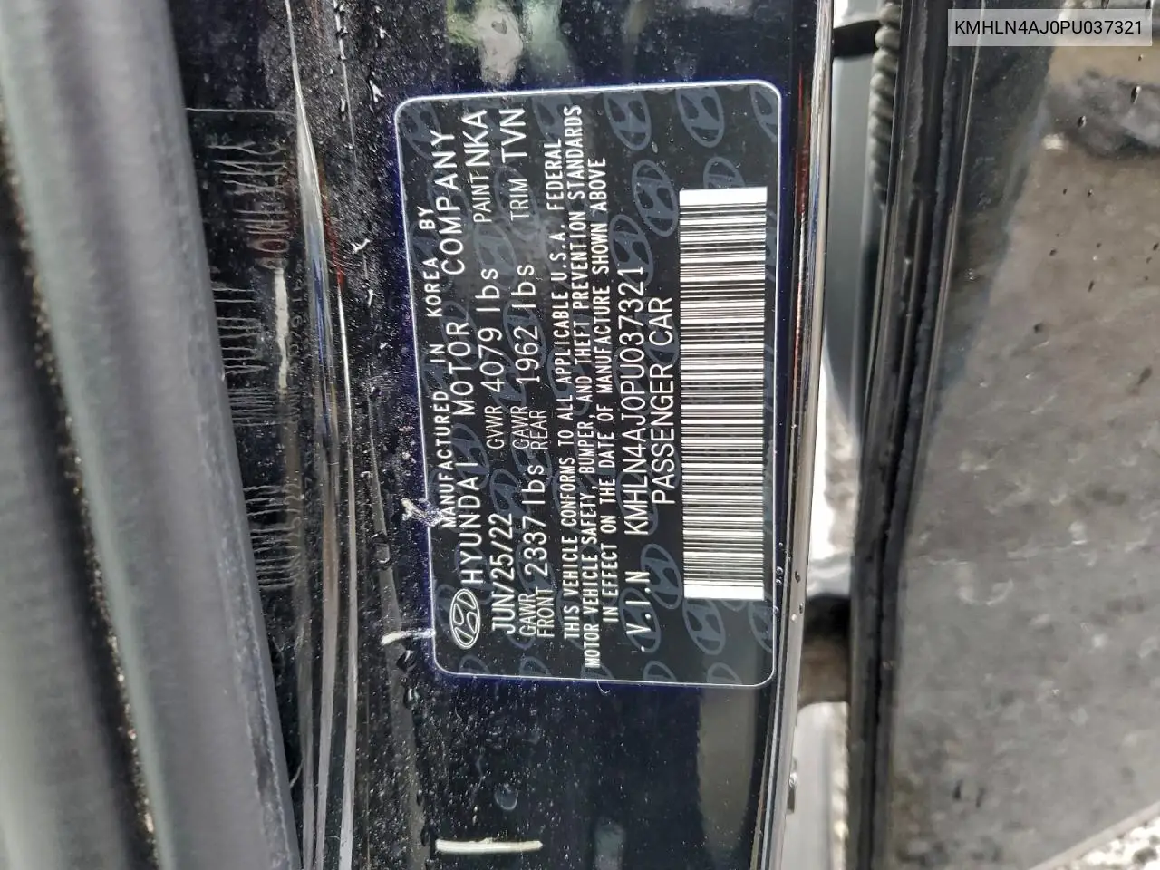 KMHLN4AJ0PU037321 2023 Hyundai Elantra Limited
