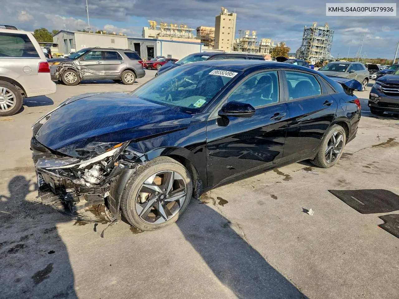 KMHLS4AG0PU579936 2023 Hyundai Elantra Sel