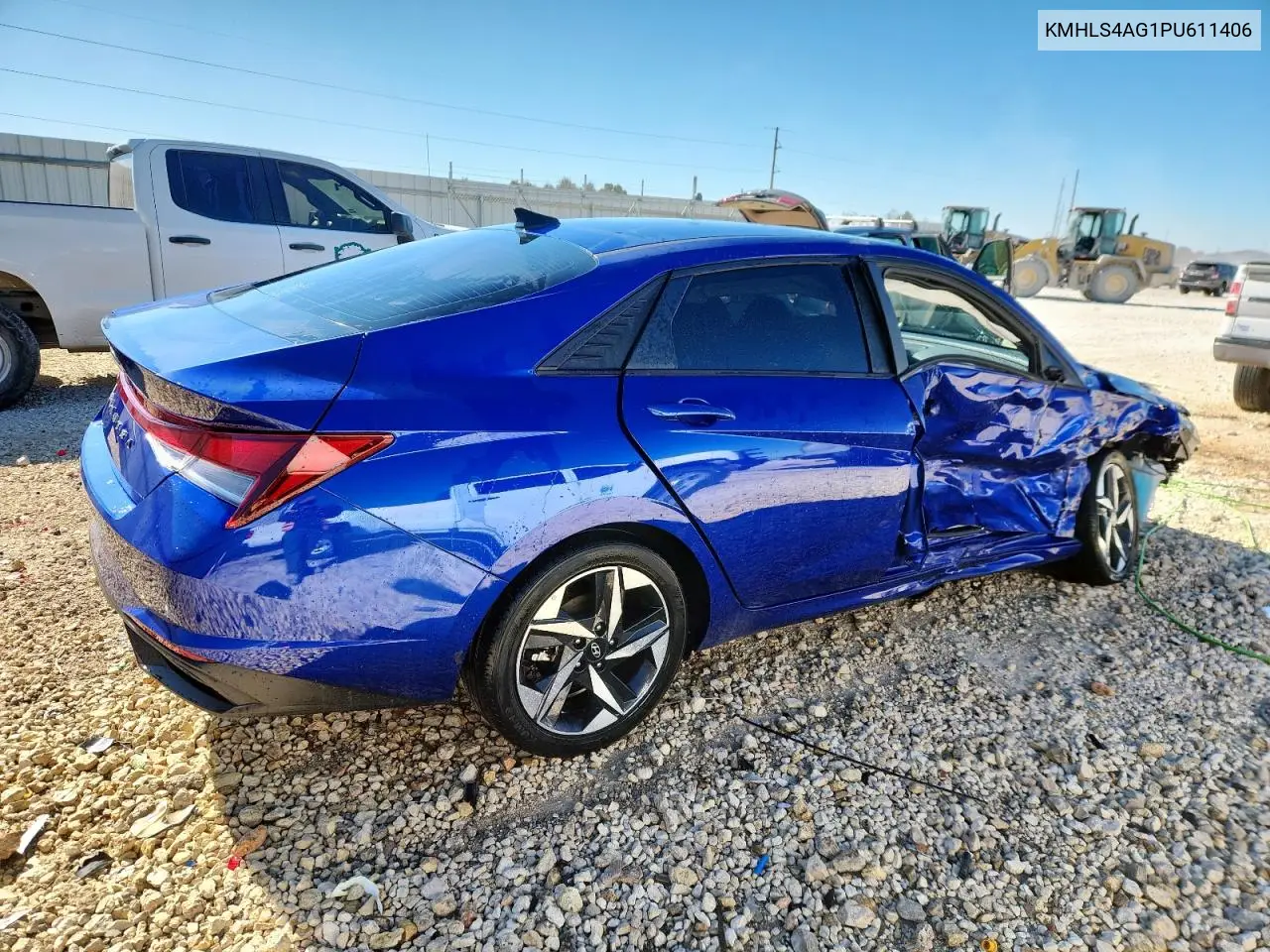KMHLS4AG1PU611406 2023 Hyundai Elantra Sel