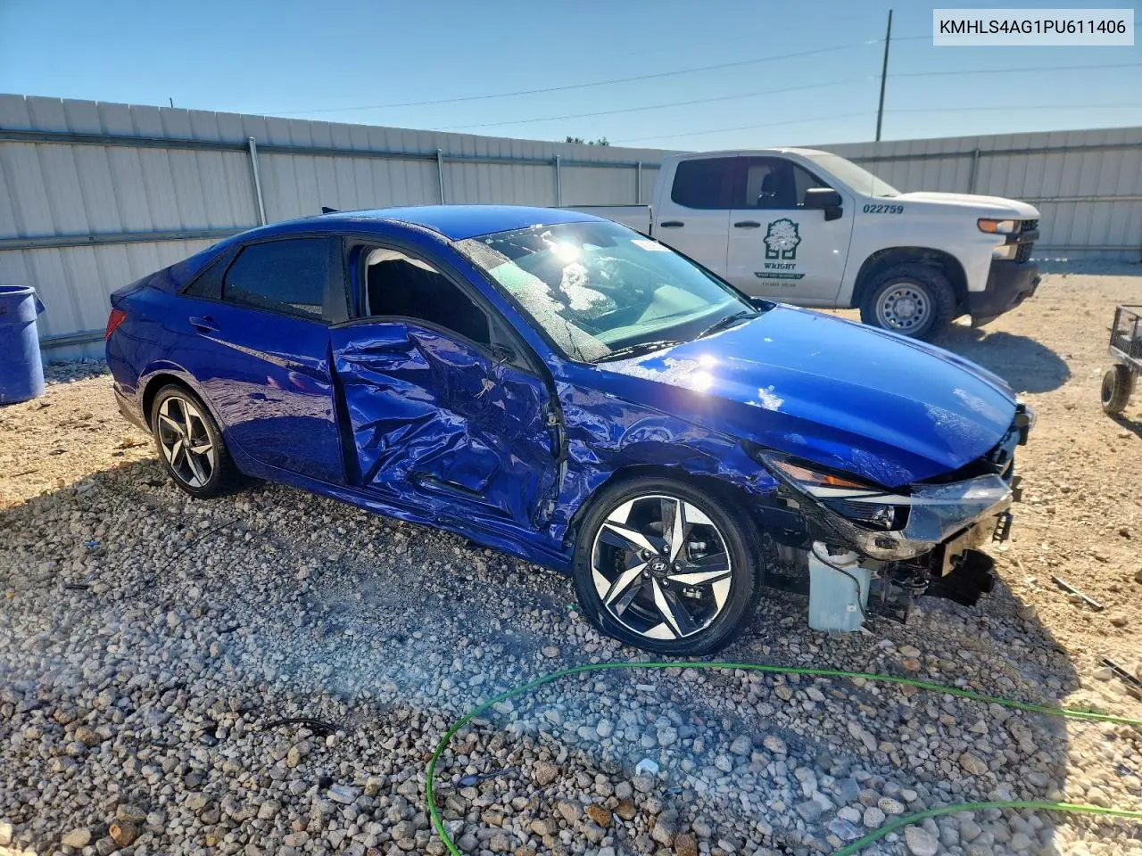 KMHLS4AG1PU611406 2023 Hyundai Elantra Sel