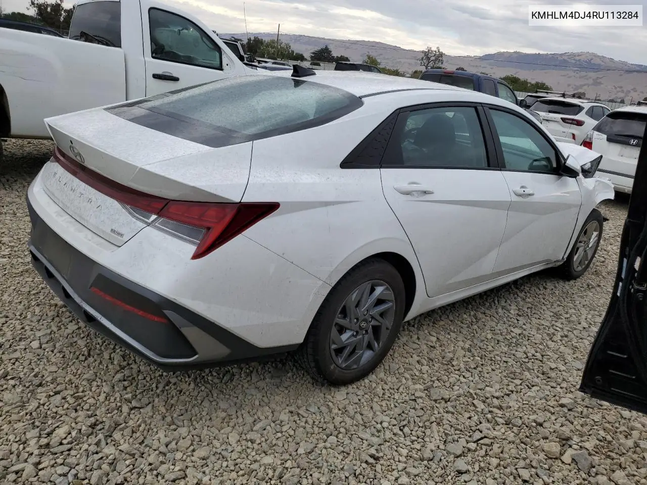 KMHLM4DJ4RU113284 2024 Hyundai Elantra Blue