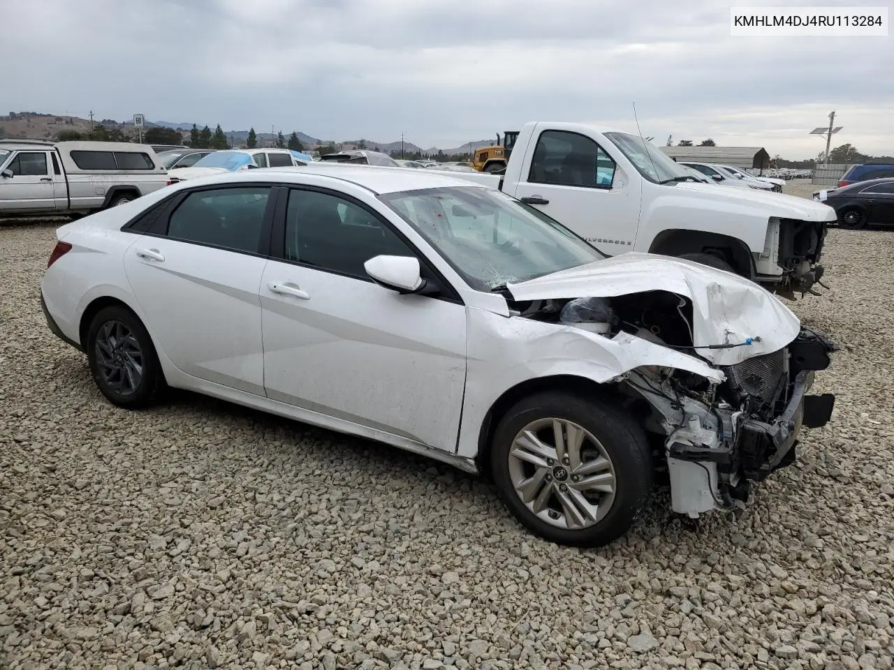 KMHLM4DJ4RU113284 2024 Hyundai Elantra Blue