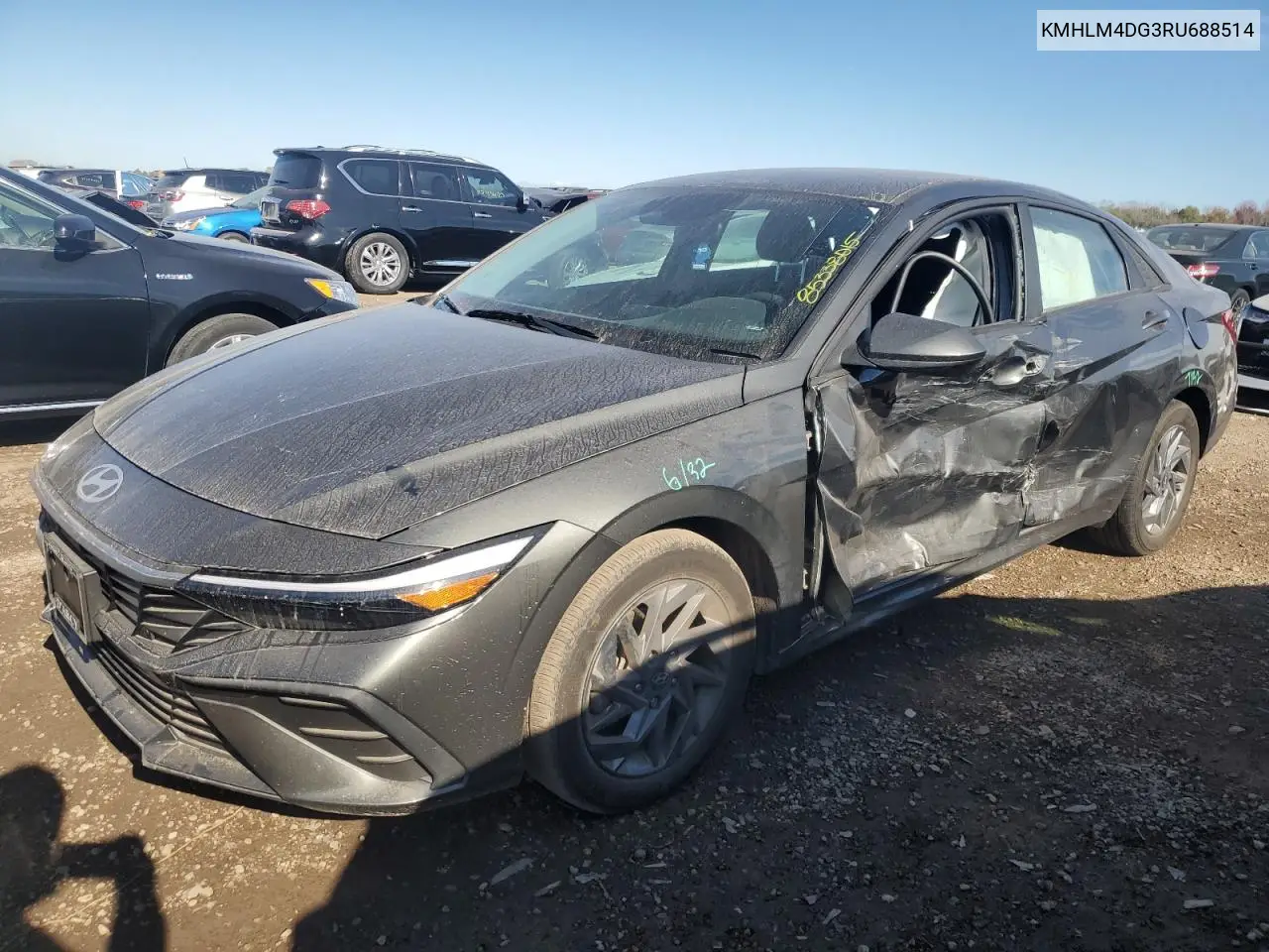 KMHLM4DG3RU688514 2024 Hyundai Elantra Sel