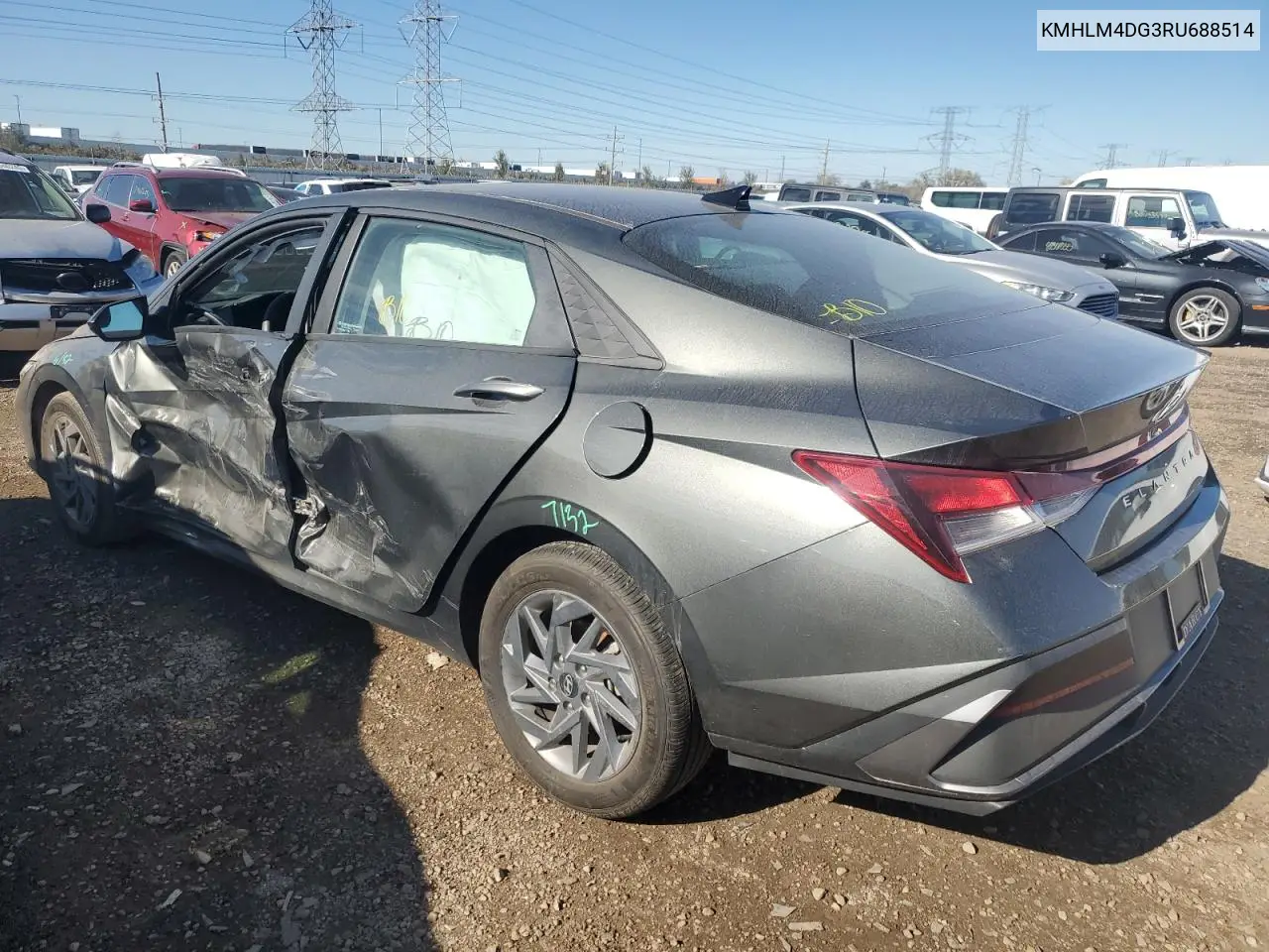 KMHLM4DG3RU688514 2024 Hyundai Elantra Sel
