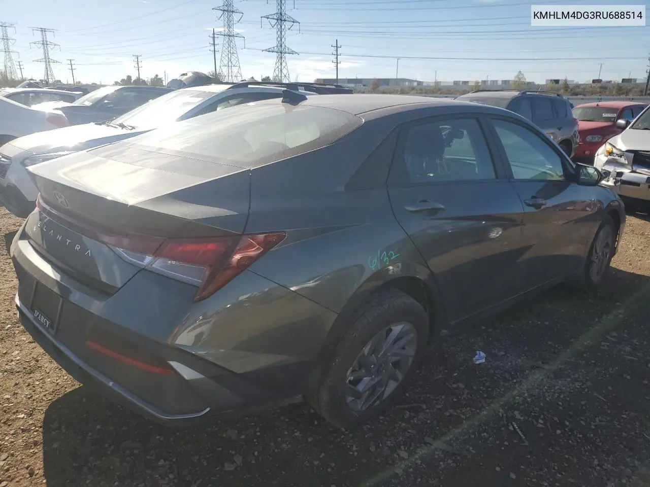 KMHLM4DG3RU688514 2024 Hyundai Elantra Sel