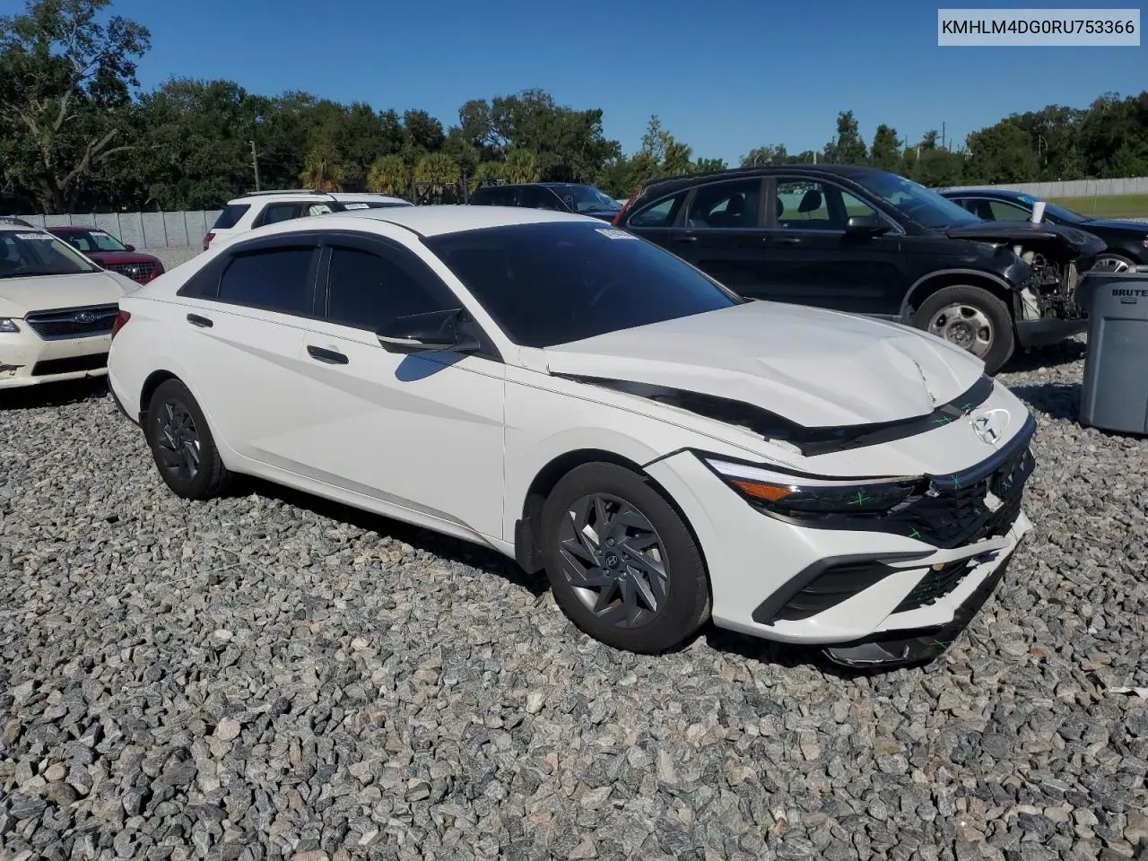 KMHLM4DG0RU753366 2024 Hyundai Elantra Sel
