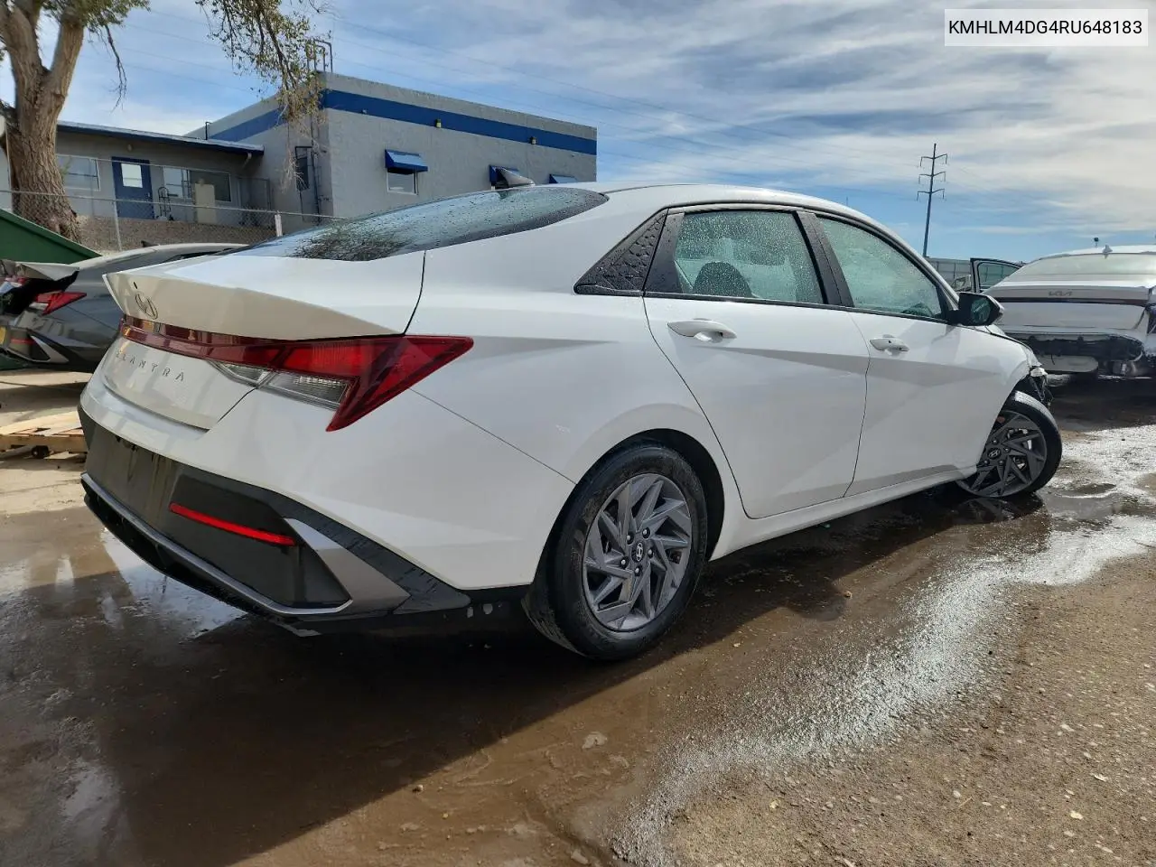 KMHLM4DG4RU648183 2024 Hyundai Elantra Sel
