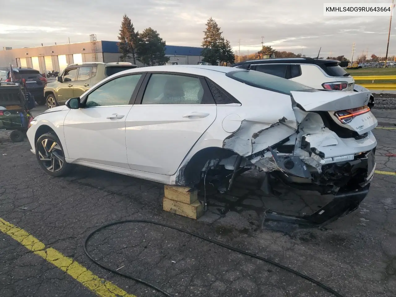 KMHLS4DG9RU643664 2024 Hyundai Elantra Sel