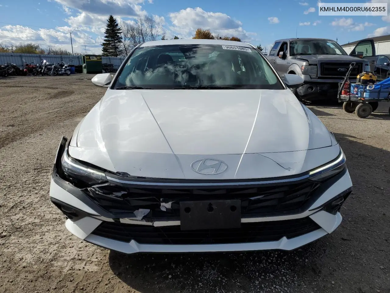 KMHLM4DG0RU662355 2024 Hyundai Elantra Sel