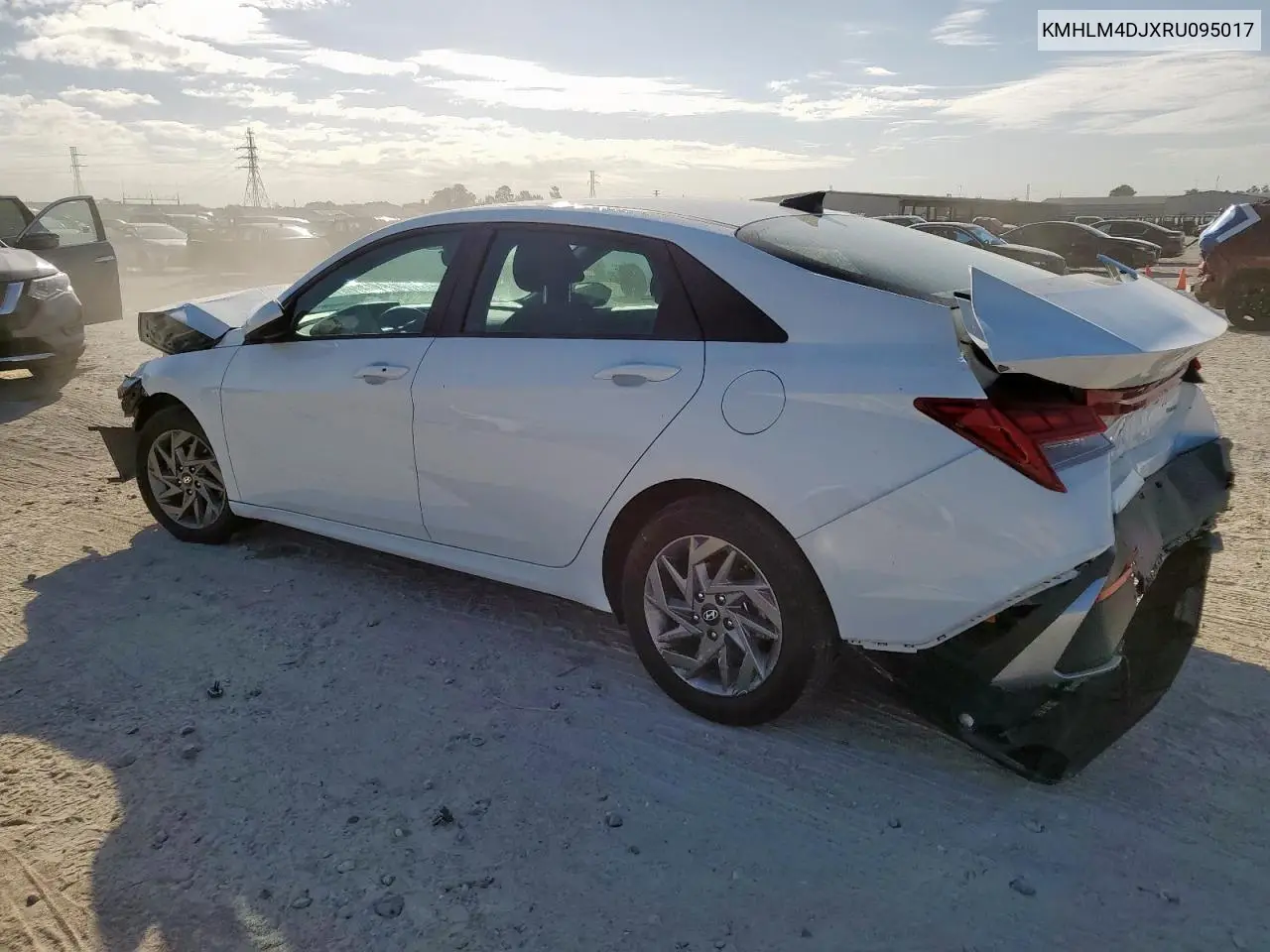 KMHLM4DJXRU095017 2024 Hyundai Elantra Blue