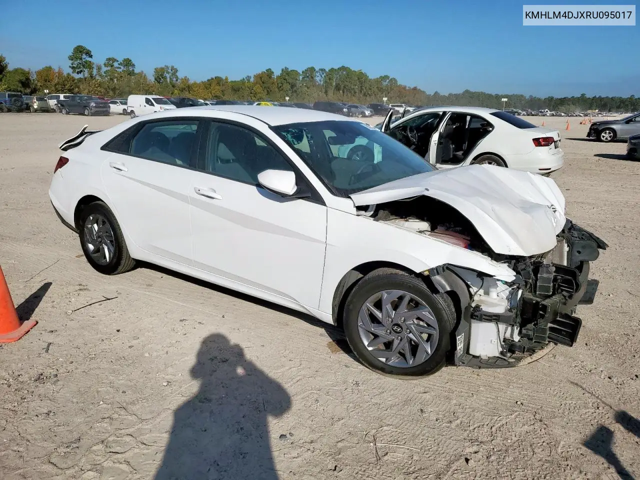 KMHLM4DJXRU095017 2024 Hyundai Elantra Blue