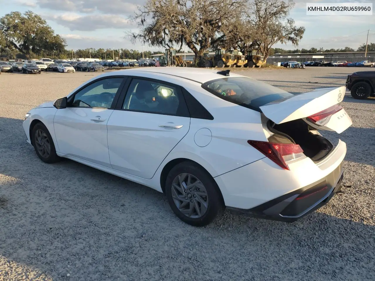 KMHLM4DG2RU659960 2024 Hyundai Elantra Sel