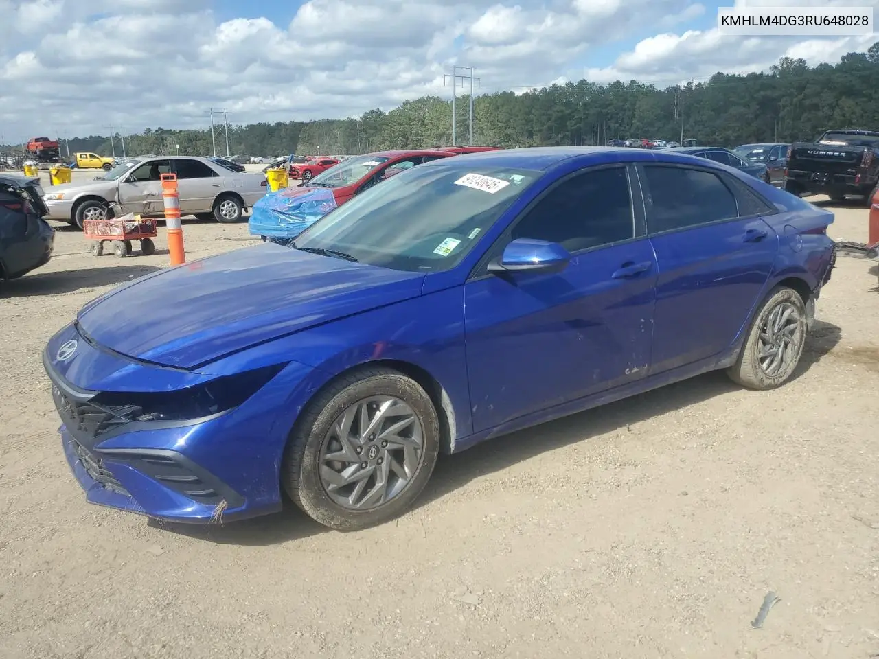 KMHLM4DG3RU648028 2024 Hyundai Elantra Sel