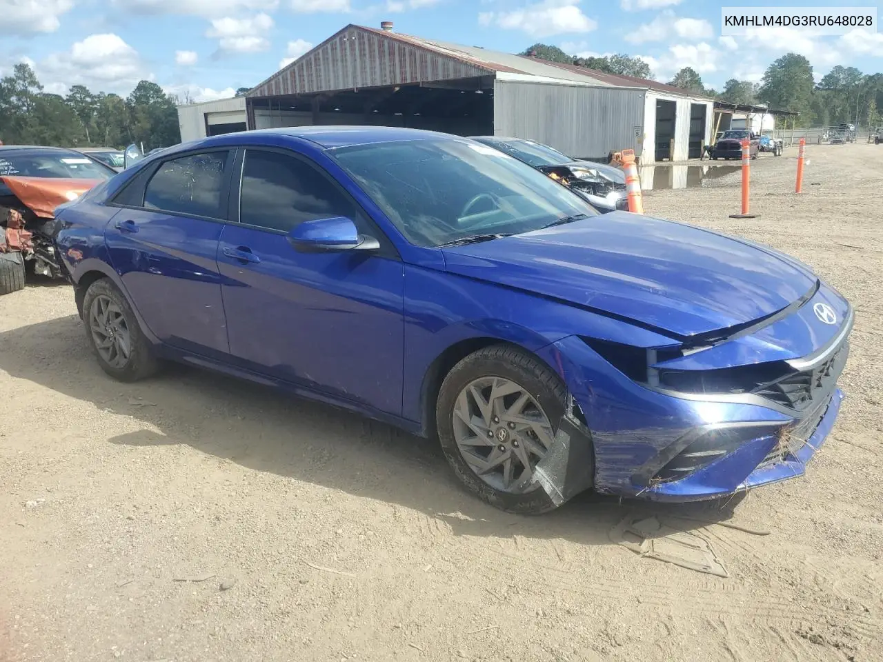 KMHLM4DG3RU648028 2024 Hyundai Elantra Sel