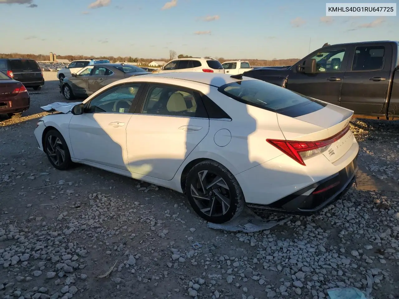 KMHLS4DG1RU647725 2024 Hyundai Elantra Sel