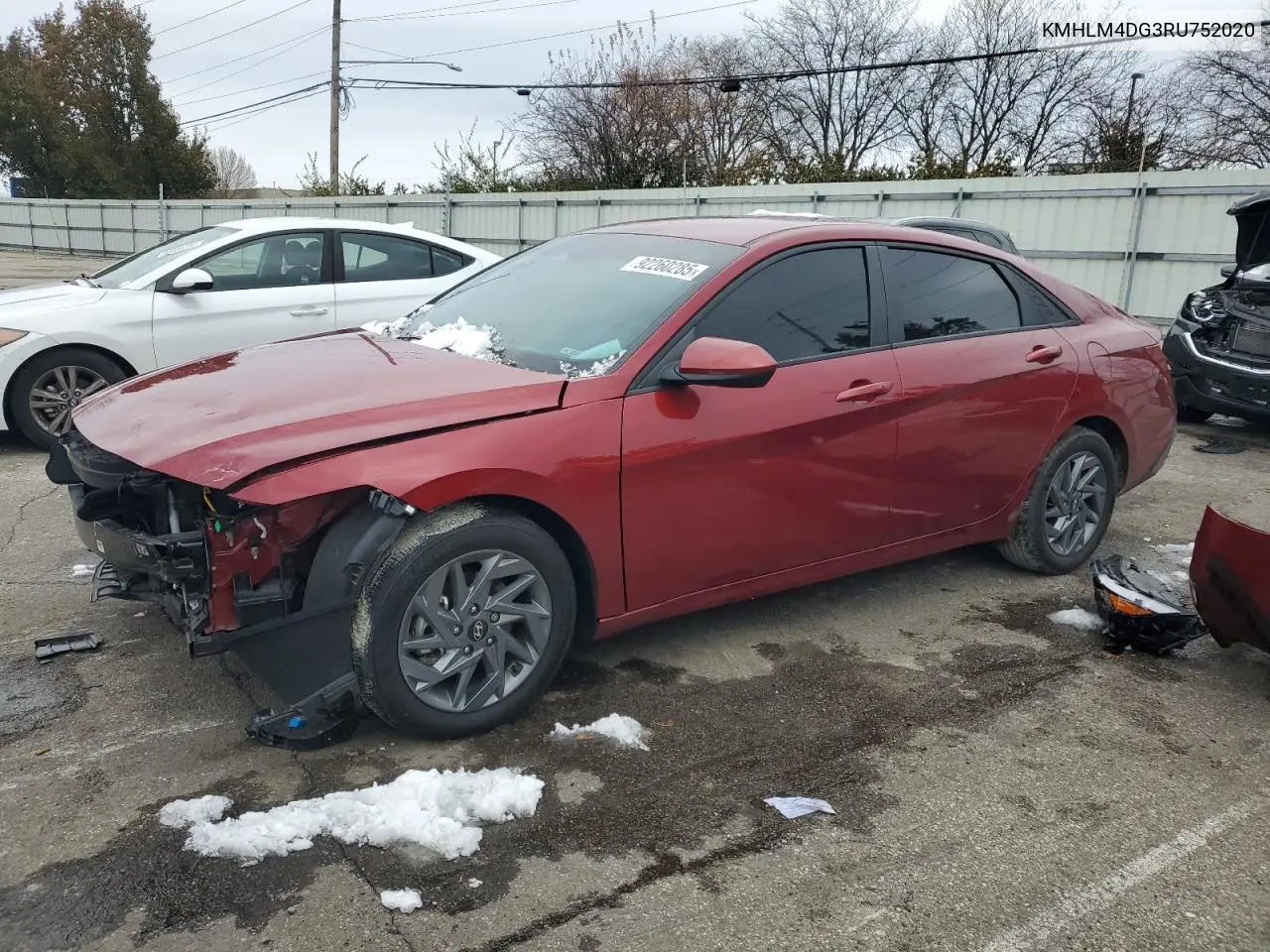 KMHLM4DG3RU752020 2024 Hyundai Elantra Sel