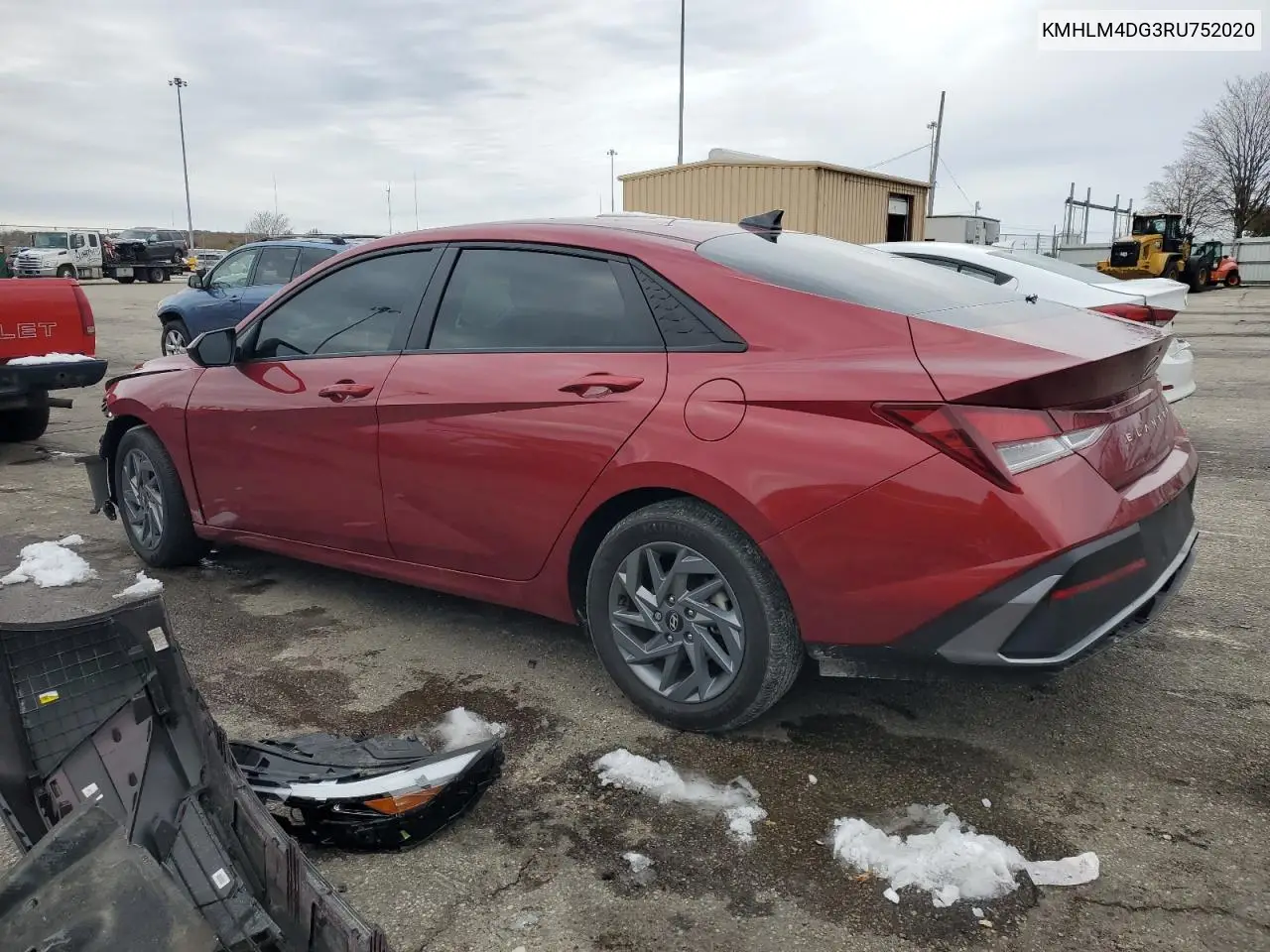 KMHLM4DG3RU752020 2024 Hyundai Elantra Sel