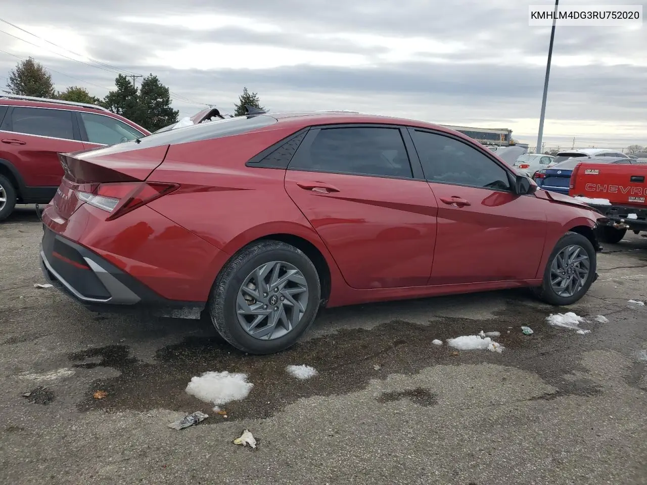 KMHLM4DG3RU752020 2024 Hyundai Elantra Sel