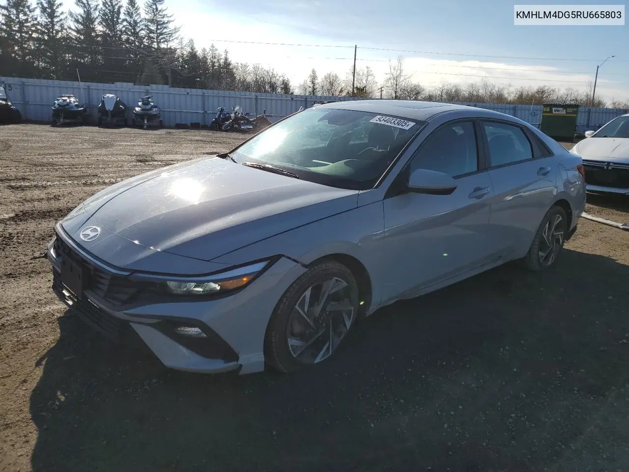 KMHLM4DG5RU665803 2024 Hyundai Elantra Sel