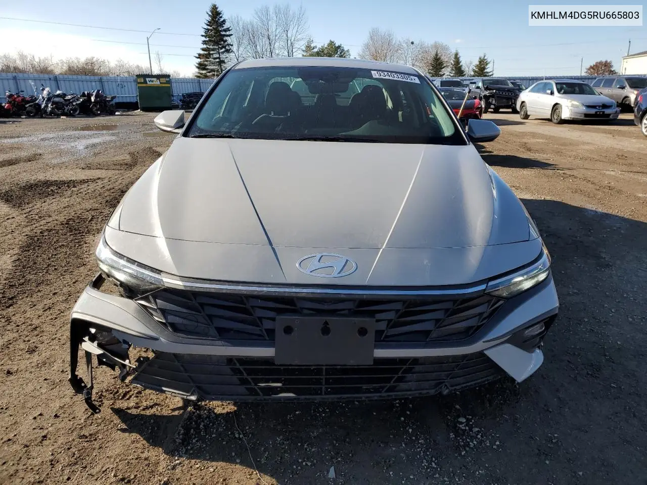 KMHLM4DG5RU665803 2024 Hyundai Elantra Sel