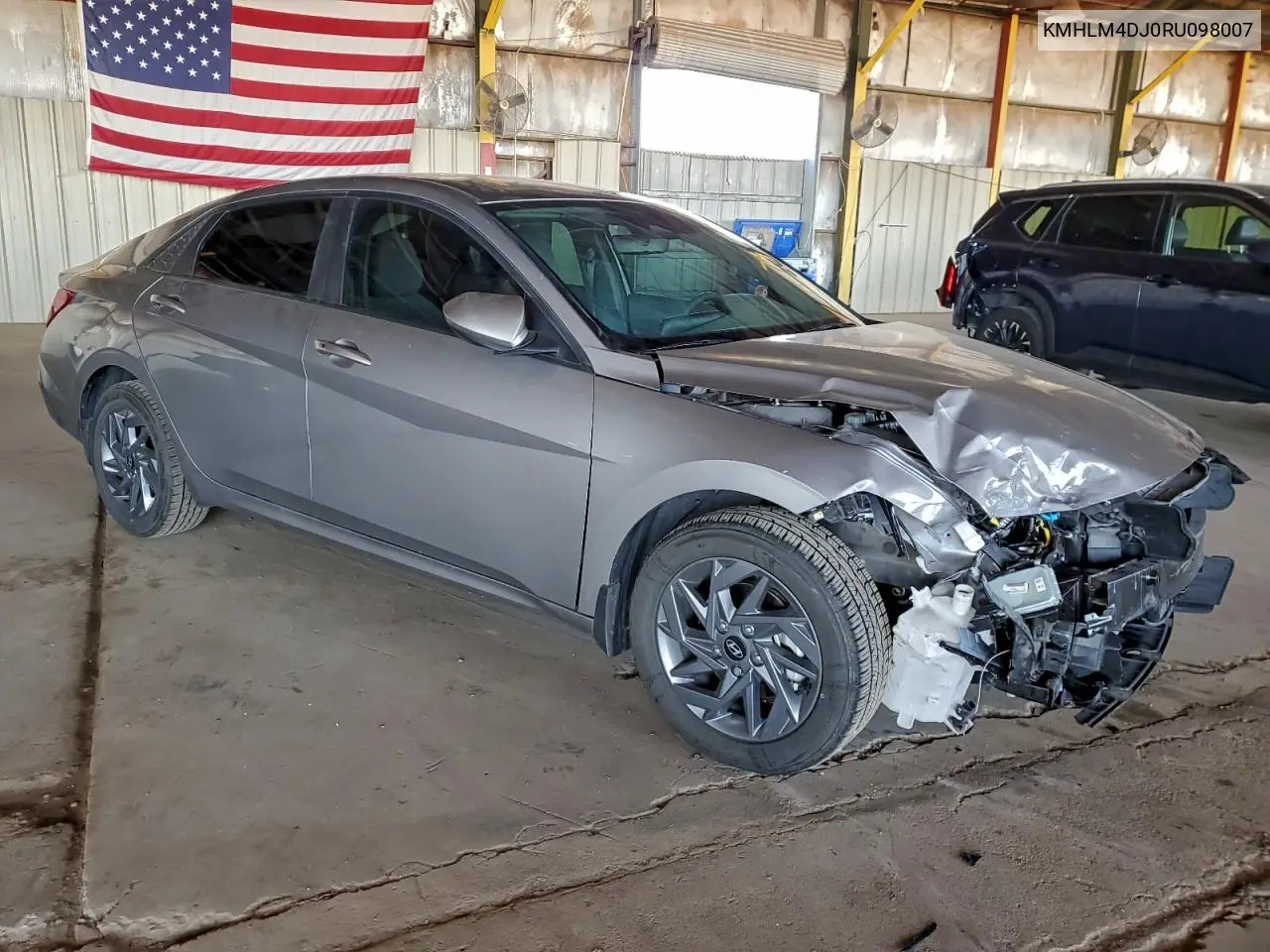 KMHLM4DJ0RU098007 2024 Hyundai Elantra Blue