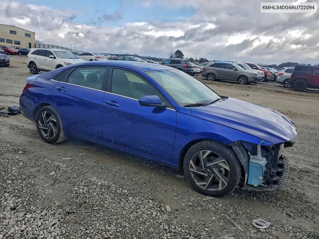 KMHLS4DG6RU722094 2024 Hyundai Elantra Sel